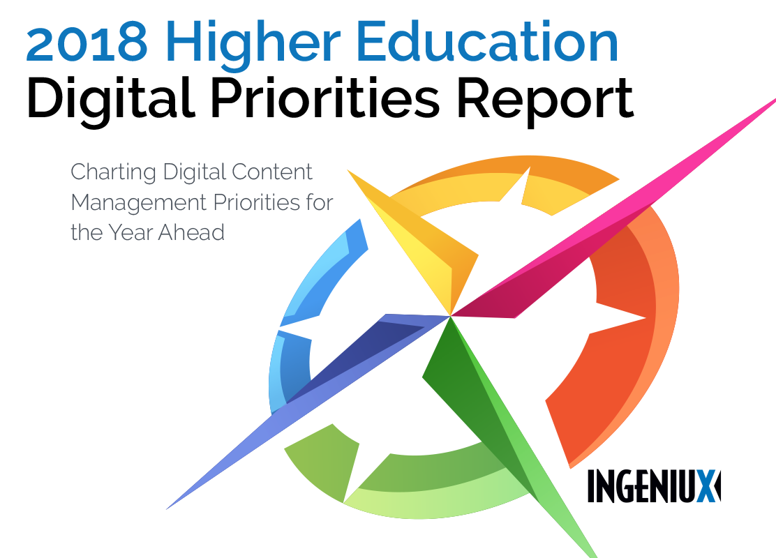 Ingeniux Blog 2018 Digital Priorities Report: Higher Education Perspective