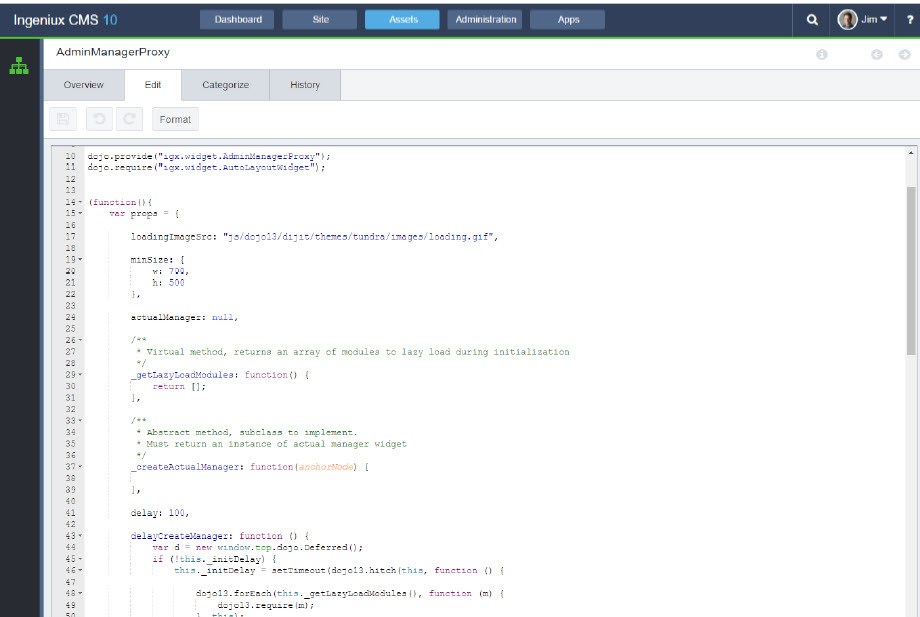 web cms coding