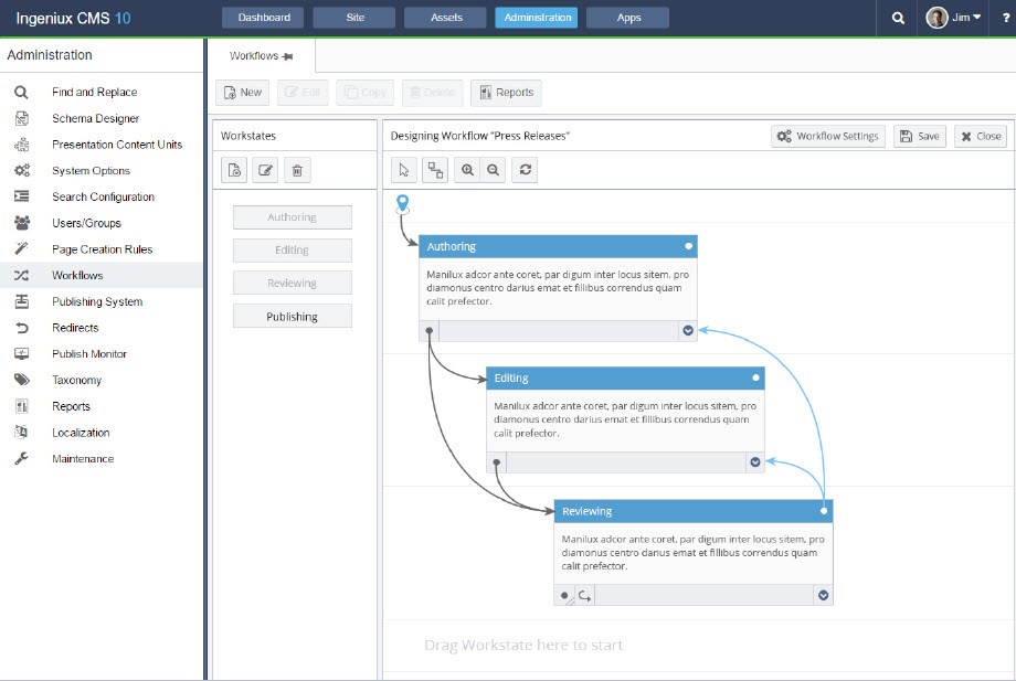 Web CMS Workflow