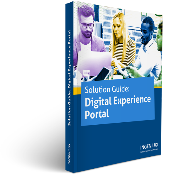 Ingeniux Solution Guides Digital Experience Portals