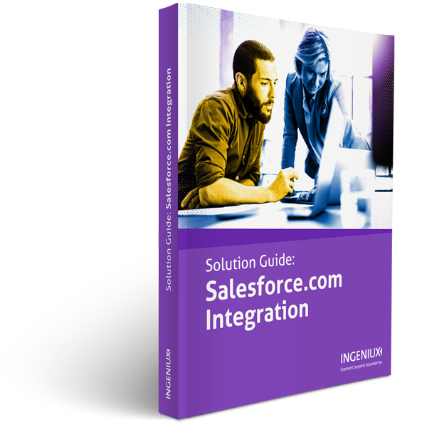 Ingeniux Solution Guides Salesforce.com Integration