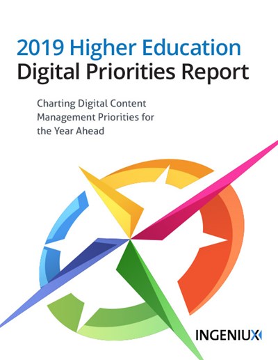 Ingeniux eBook 2019 Digital Priorities for Higher Education 
